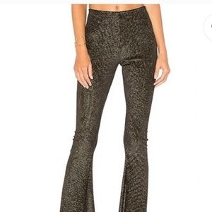 Show Me Your Mumu gold flare pants